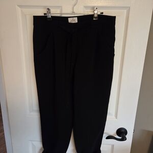 Wilfred Black Pants with Cream Trim